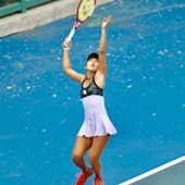 Ayaka O. teaches tennis lessons in Cypress, TX