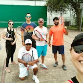 Oswaldo C. teaches tennis lessons in Houston , TX